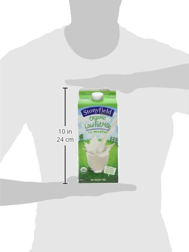 Stonyfield Organic Milk Ultra Pasteurized Half Gallon, 1%, 64 oz
