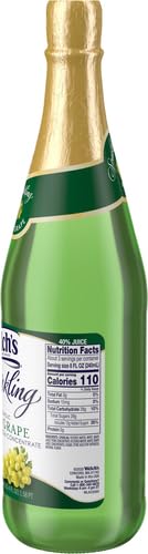 Welch's Sparkling White Grape Cocktail Juice, Non-Alcoholic, 25.4 Fl Oz