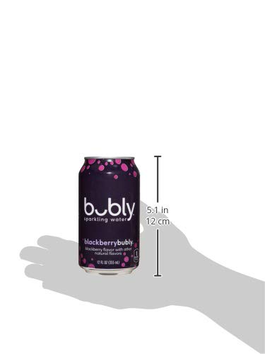 Bubly Sparkling Water, Blackberry, 12 Ounce