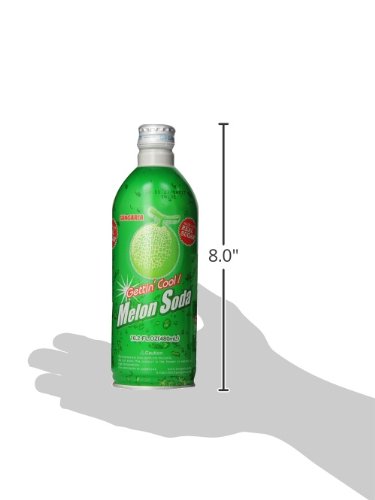 Sangaria Melon Soda, 16.2 Ounce (Pack of 24)