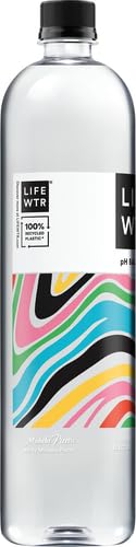 LIFEWTR, Premium Purified Water, pH Balanced with Electrolytes, 1 Liter Bottle (Pack of 5)
