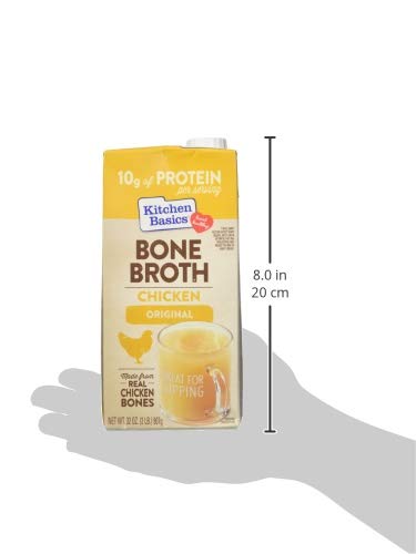 Kitchen Basics Original Chicken Bone Broth (Keto Friendly), 32 fl oz (Pack of 4)