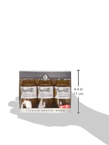 Amoretti Premium Martini Cocktail Mix Minis, Passion Fruit, 3.4 Fluid Ounce