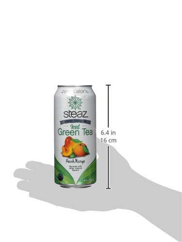 Steaz, Tea Iced Peach Mango Zero Calorie 12 Count, 192 Fl Oz