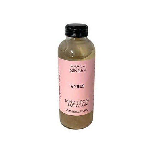 Vybes, Peach Ginger, 14 Fl Oz