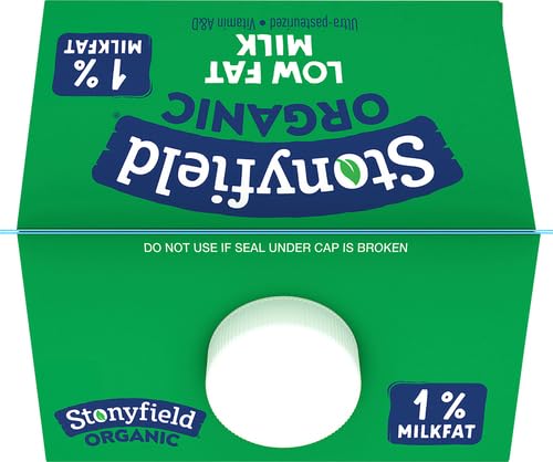 Stonyfield Organic Milk Ultra Pasteurized Half Gallon, 1%, 64 oz