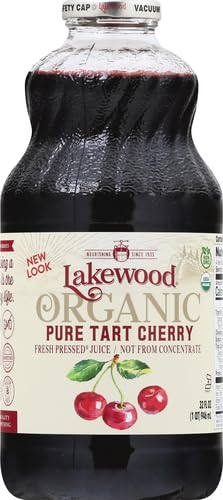 Lakewood, Organic Pure Cherry Tart Juice, 32 oz (Pack of 4)