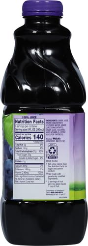 Welch's 100% Concord Grape Juice, No Sugar Added, 64 oz