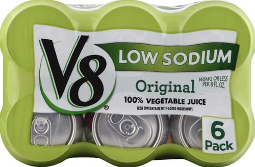 V8 Original 100% Vegetable Juice, 11.5 fl oz Can (6 Pack)