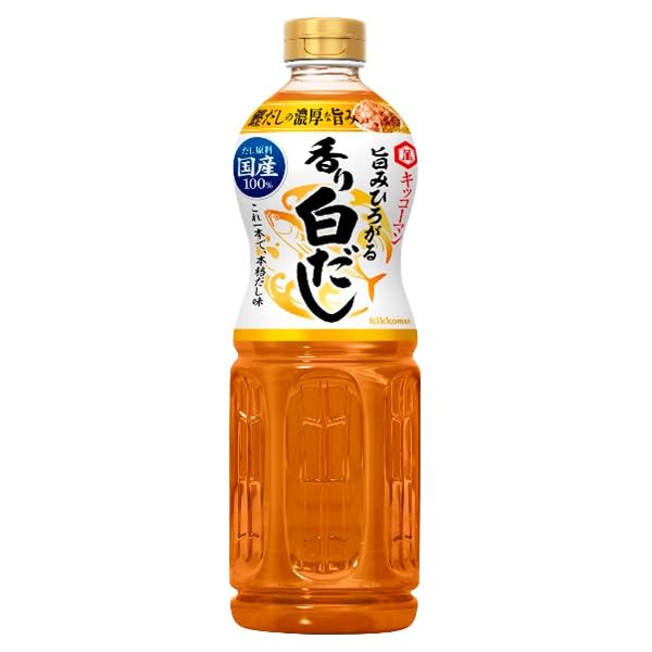 Kikkoman Kaori Shiro Dashi - Japanese Soup Base & Umami Seasoning, Concentrated Stock for Soups, Noddles, Hot Pot & Stir-Fries- 1L Bottle