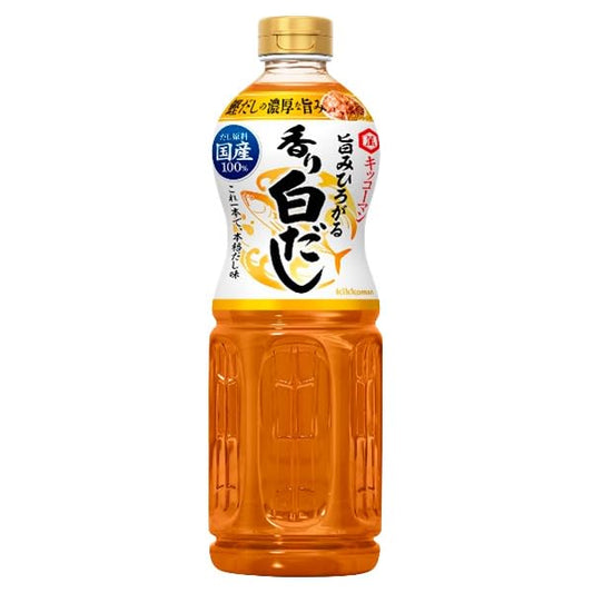 Kikkoman Kaori Shiro Dashi - Japanese Soup Base & Umami Seasoning, Concentrated Stock for Soups, Noddles, Hot Pot & Stir-Fries- 1L Bottle