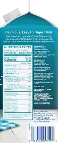 Lactaid 1% Lowfat Milk, 64 fl oz