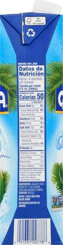 Goya Foods 100% Pure Coconut Water, 33.79 Ounce (Pack of 2)