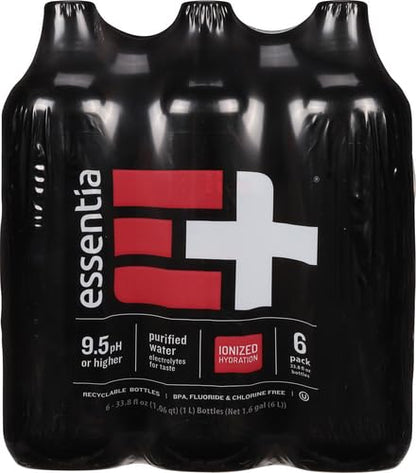 Essentia Water, Water Ionized Alkaline 6 Count, 202.8 Fl Oz (Pack of 2)