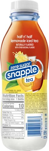 Snapple Diet Half and Half, 16 oz (Pack of 4)