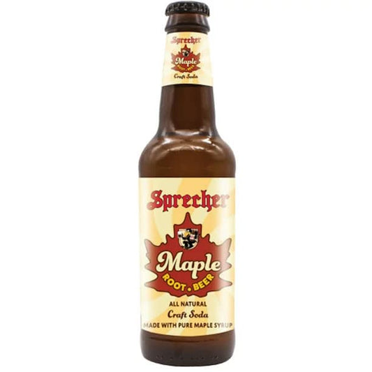 Sprecher Maple Root Beer - 16 oz (12 Glass Bottles) 24 Pack