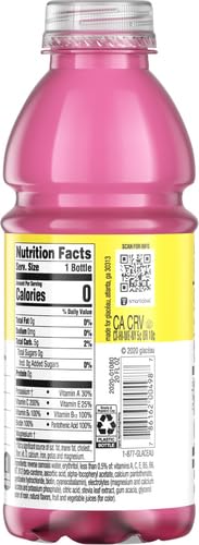 vitaminwater zero shine, electrolyte enhanced water w/vitamins, strawberry lemonade drink, 20 fl oz (Pack of 6)