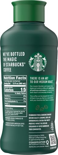 Starbucks Medium Roast Iced Coffee, Black Unsweetened, 48 Fl Oz Bottle