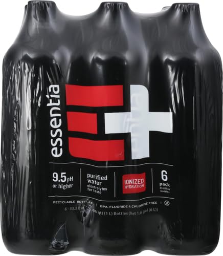 Essentia Water, Water Ionized Alkaline 6 Count, 202.8 Fl Oz (Pack of 2)