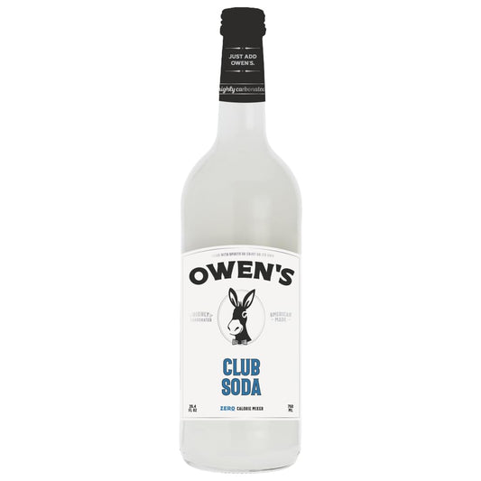 Owen’s Craft Mixers | Club Soda 1 Pack | Handcrafted in the USA with Premium Ingredients 750 ml Bottle | Vegan & Gluten-Free Soda Mocktail and Cocktail Mixer