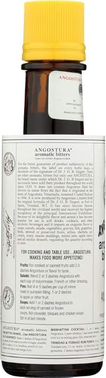 Kingston: Angostura Bitters Original and Orange Bitters (Combo- Pack) - 4oz Bottles, Aromatic and Citrus Infused. Bundled in Kingston safe packaging