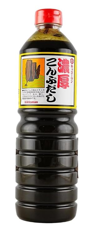 Kikkoman Nokoh Konbu Dashi Concentrated Soup Base – Umami-Rich Kelp Broth Concentrate – Japanese Style Stock for Soups, Noodles & Cooking - 33.8 Fl Oz Bottle