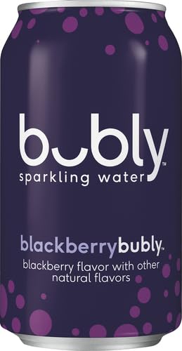 Bubly Sparkling Water, Blackberry, 12 Ounce