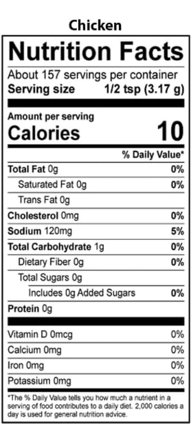 Stapster Savory Choice Low Sodium Chicken Broth Stock Pot, Set of 3 pcs - 100 g each
