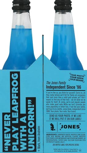 Jones Soda Co. Berry Lemonade Soda Flavor | 100% Cane Sugar Soda | Craft Soda Pop | Soda Soft Drinks | 12 Oz Glass Bottle Soda (4 - Pack)
