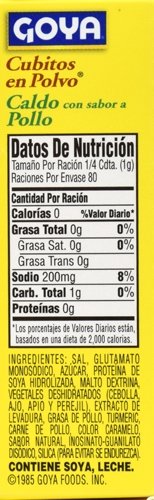Goya Foods Powdered Chicken Flavored Bouillion, 2.82 Ounce (Pack of 24)