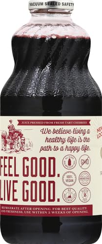 Lakewood, Organic Pure Cherry Tart Juice, 32 oz (Pack of 4)