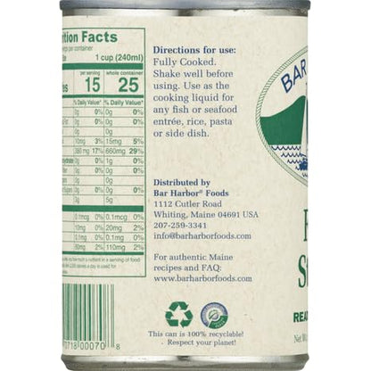 Bar Harbor Fish Stock, 14.5 oz (411g) – Ready-to-Use Haddock Stock, Chef-Favorite for Risotto, Rice & Pasta