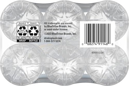 Splash Blast Water, Lemon, 16.9 Fl Oz | Pack of 30 | Plastic Bottle