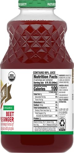 RW KNUDSEN Organic Beet Apple Ginger Juice Beverage, 32 FZ