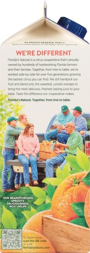 Florida's Natural, Orange Juice No Pulp Plus Calcium, 52 Fl Oz