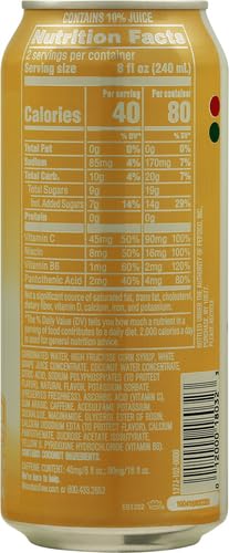 Mountain Dew Kickstart, Pineapple Orange Mango, 16 Fl Oz (Pack of 6)
