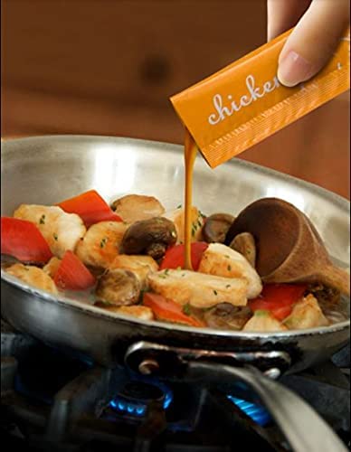 JMA Shop Savory Choice Reduced Sodium *360mg Chicken Broth Concentrate - 16 Packets (9.6 grams each)