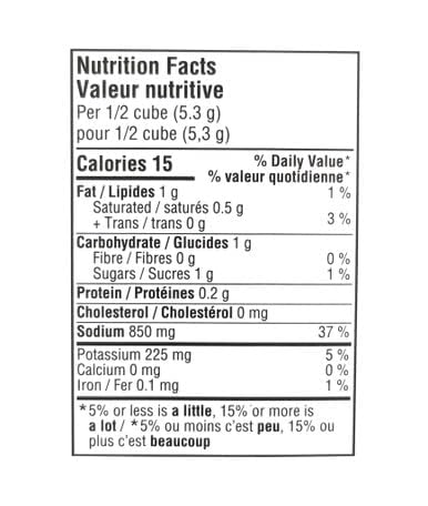 McCormick Gourmet All-Vegetable Bouillon Cubes, 10 Cubes, Beef Style Flavor, 105g/3.7 oz., Box (Imported from Canada)