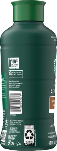 Starbucks Medium Roast Iced Coffee, Black Unsweetened, 48 Fl Oz Bottle