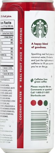 Starbucks Refreshers Strawberry Lemonade Sparkling Juice Blend, 12 Fl Oz (Pack of 1)