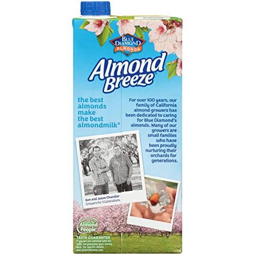 Almond Breeze Dairy Free Almondmilk, Original, 32 Fl Oz (Pack of 12)