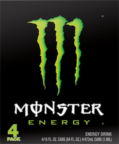 Monster Energy, Original, 16 fl oz, 4 Pack