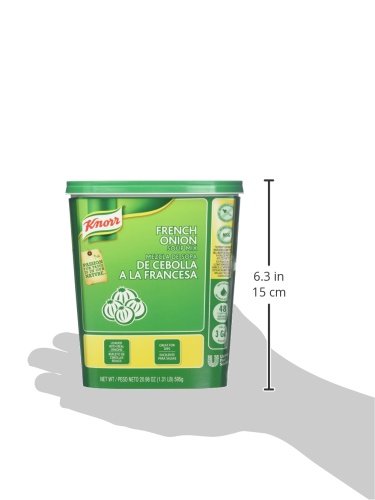 Knorr Professional French Onion Soup Mix Loaded with Real Onions and Beef Fat, Just Add Water, No Artificial Flavors, No added MSG, 0g Trans Fat,1.31 Pound (Pack of 6)