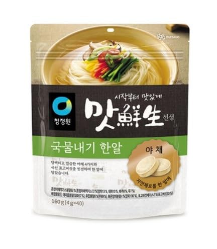 O'Food Korean Vegetable Soup Stock Coins 160g (4g × 40 Tablets) – Natural Vegetable & Shiitake Mushroom Broth, Easy 3-Minute Cooking 동전육수