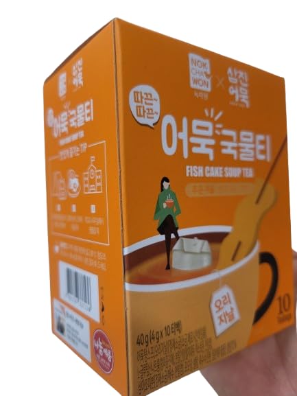 Nokchawon Fish Cake Broth Tea 어묵국물 Savory Korean Soup Base & Tea Bags with Anchovy, Kelp, Radish – 80g (8g x 10 bags) – Drinkable Broth or Cooking Stock for Eomuk Soup, Hot Pot, and Stew I DAHLORE