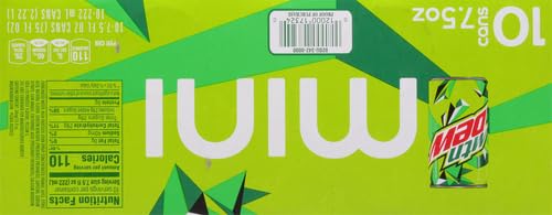 Mountain Dew Soda | Mini Cans | 7.5 Fl Oz | 20-Count