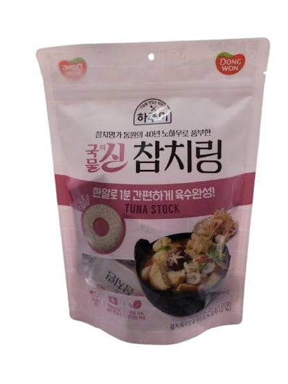 DONGWON Tuna Soup Base Tablets 육수 국물 Korean Seafood Broth with Kelp for Ramen, Udon, Stew & Hot Pot (80g)