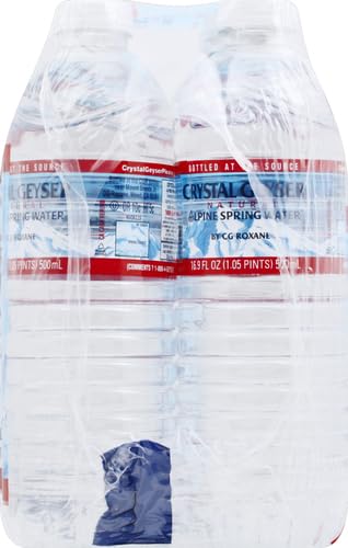Crystal Geyser, Natural Alpine Spring Water, 16.9 Fl Oz (pack of 6)