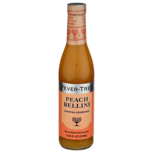 Fever-Tree Cocktail Mixer, Peach Bellini, 12.7 Fl oz Bottle, 6 Pack