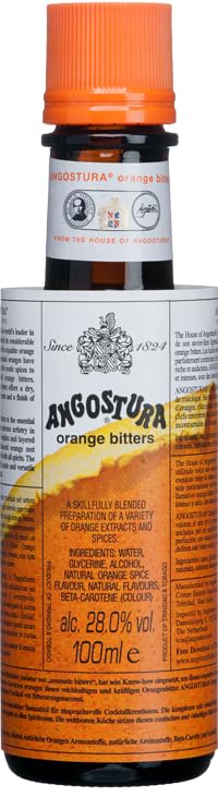 Kingston: Angostura Bitters Original and Orange Bitters (Combo- Pack) - 4oz Bottles, Aromatic and Citrus Infused. Bundled in Kingston safe packaging